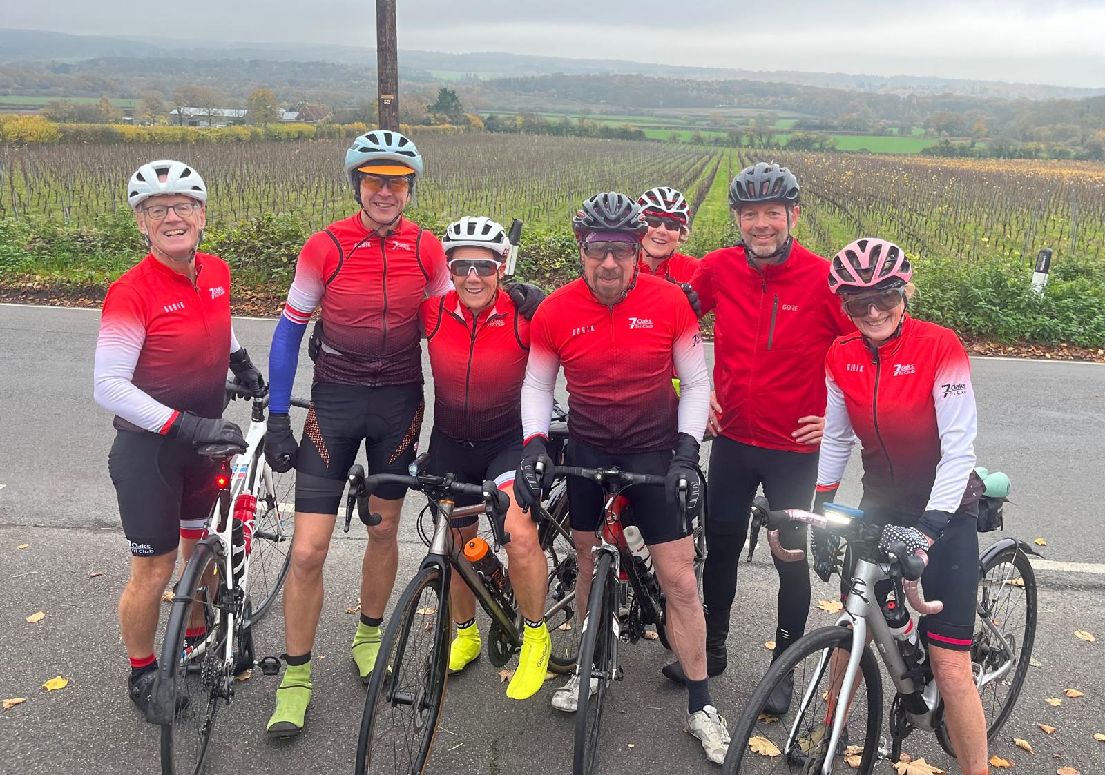 Cyclists outdoors